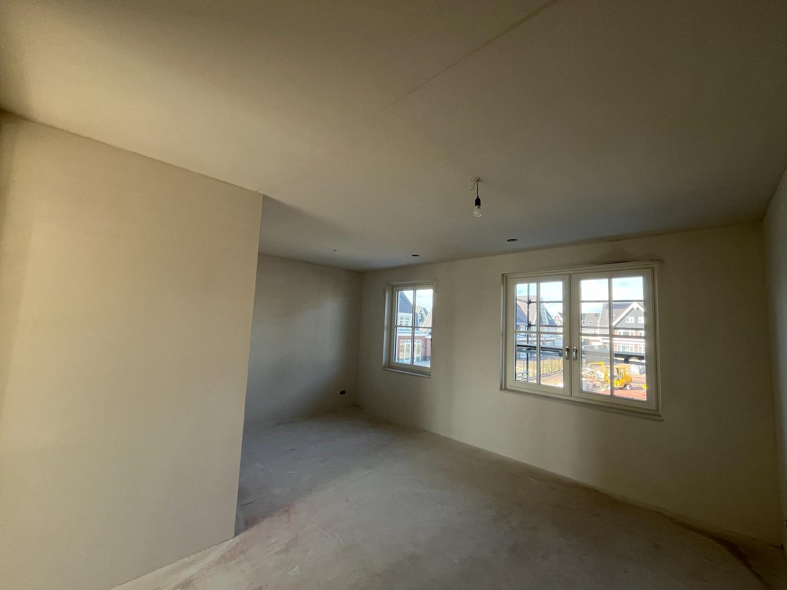 Nieuwbouwproject in Weesp met glad stucwerk
