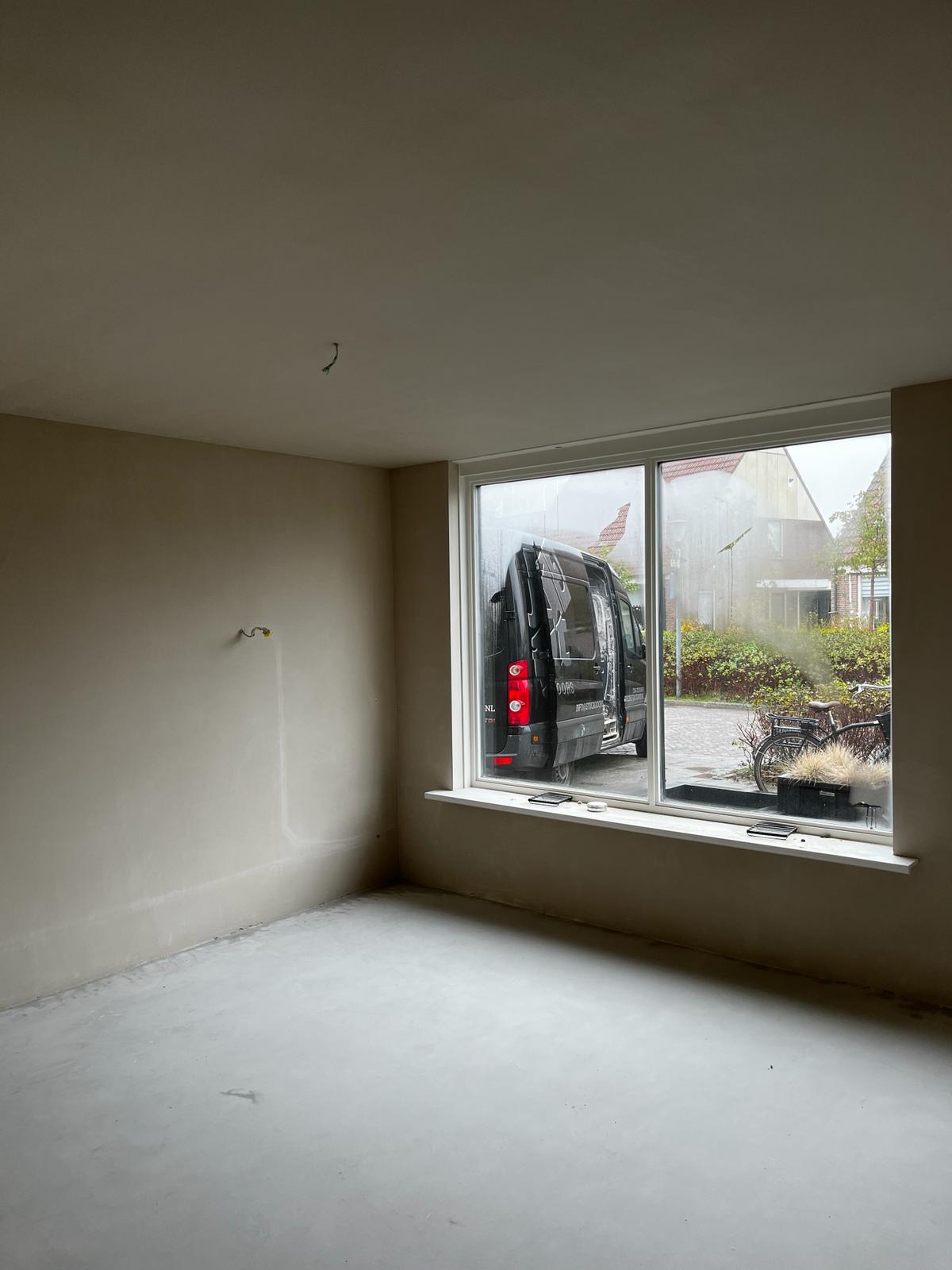 Stucwerk in een woning in Heiloo